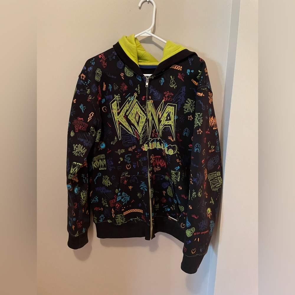 Kona biking  all over print sweater (large)